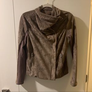 Faux suede jacket